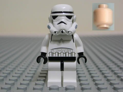 LEGO Minifigure -- Stormtrooper (Light Flesh Head)-Star Wars / Star Wars Episode 4/5/6 -- sw036a -- Creative Brick Builders